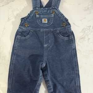 Carhartt Kids Denim Overalls with Heart Buttons